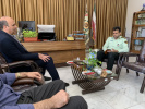 دیدار سرپرست مرکز آموزش علمی کاربردی نجف آباد با  فرمانده نیروی انتظامی شهرستان نجف آباد به مناسبت هفته نیروی انتظامی